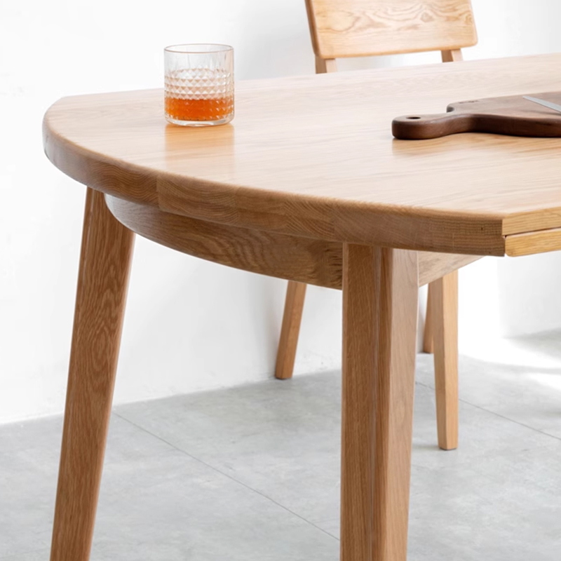 Nordic Modern Minimalist Small Oak Folding Round Dining Table Buy